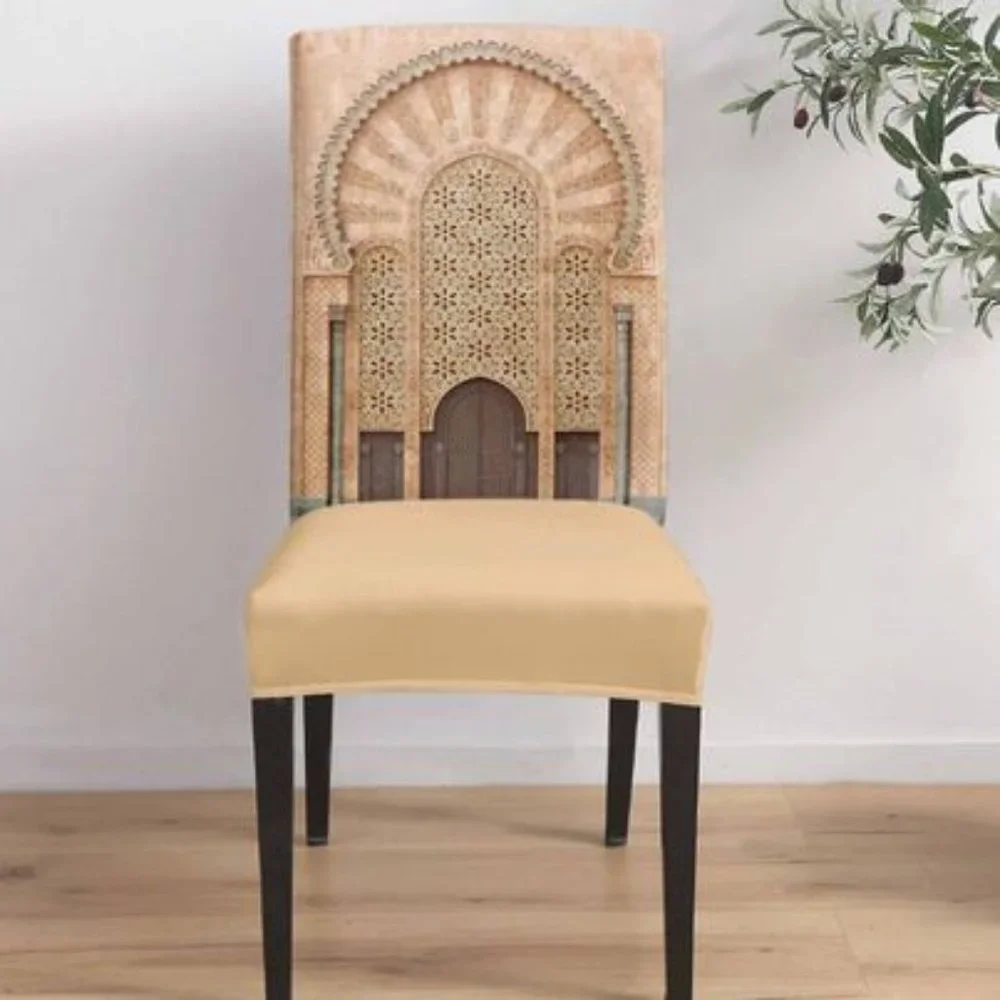 Royal Print Beautiful 4 pcs Stretch Elastic Chair Slipcover Seat Protector